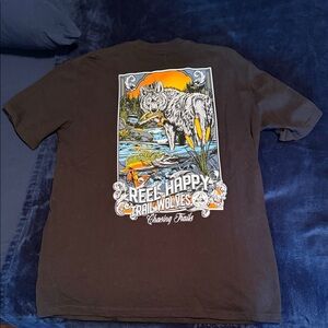 Reel Happy Fishing Co Trail Wolves Tee